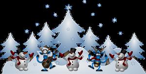 Snowmen and Christmas Tree Art